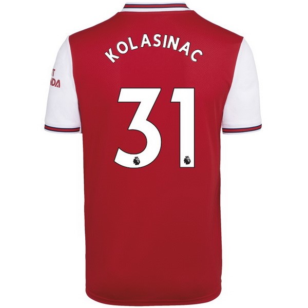 Trikot Arsenal NO.31 Kolasinac Heim 2019-20 Rote Fussballtrikots Günstig